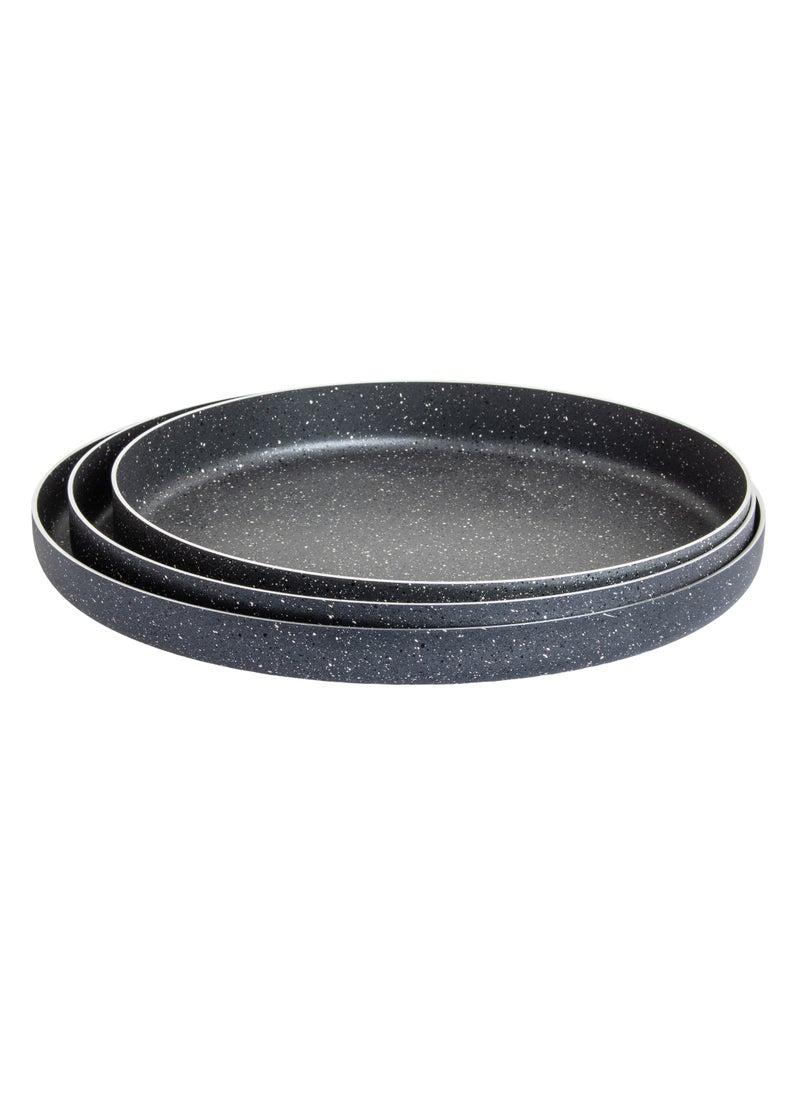 Dania A Set of Turkish Granite Pizza Trays That Are Ovenproof And Non-Stick  - Image 1