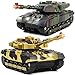 Supdex 128 RC Battle Tank Set Remote Control Army Toy That Shoots for Kids and Adults 24G Military Tank Model Toy for Boys Age 6 Years Old with Sound and Lights - Image 2