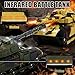 Supdex 128 RC Battle Tank Set Remote Control Army Toy That Shoots for Kids and Adults 24G Military Tank Model Toy for Boys Age 6 Years Old with Sound and Lights - Image 4