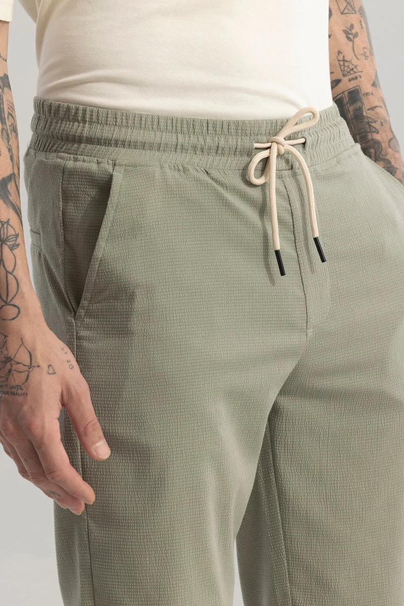 SNITCH Olive Comfortrend Green Pant for Men | Best Price UAE