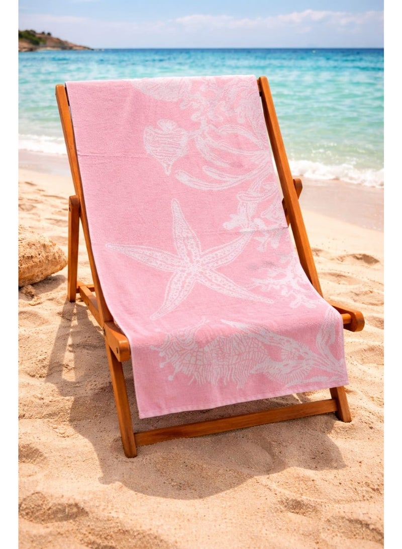 Cotton beach towel, 70x140 cm - Image 1