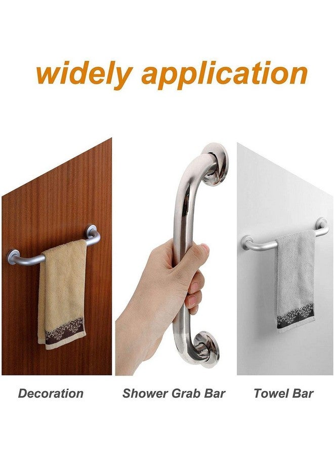 FORTUNE Stainless Steel Wall Mounted Grab Bar, Towel Bar, Bathtub Rails, Safety Hand Support Balance Handle Bars, Bathroom Accessories for Home, Hotel- Chrome Finish (8 Inch) (Pack of 1) - Image 3