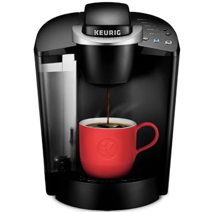 KCLASSIC SINGLE SERVE KCUP POD COFFEE MAKER WITH 3 BREW SIZES 48OZ REMOVABLE RESERVOIR BLACK