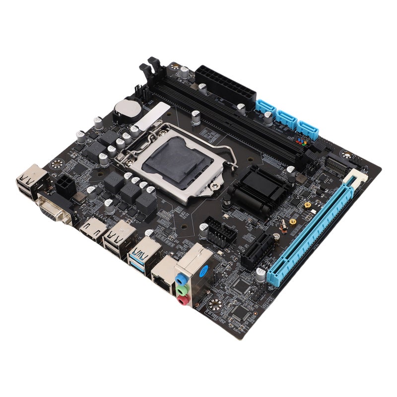 فوكس كون اللوحة الأم H110 مجموعة الشرائح LGA 1151 ATX لوحة أم للألعاب - دعم DDR4 حتى 32GB كحد أقصى ودعم M.2 NVME لوحة PCB بـ 8 طبقات للحاسوب المكتبي - Image 4