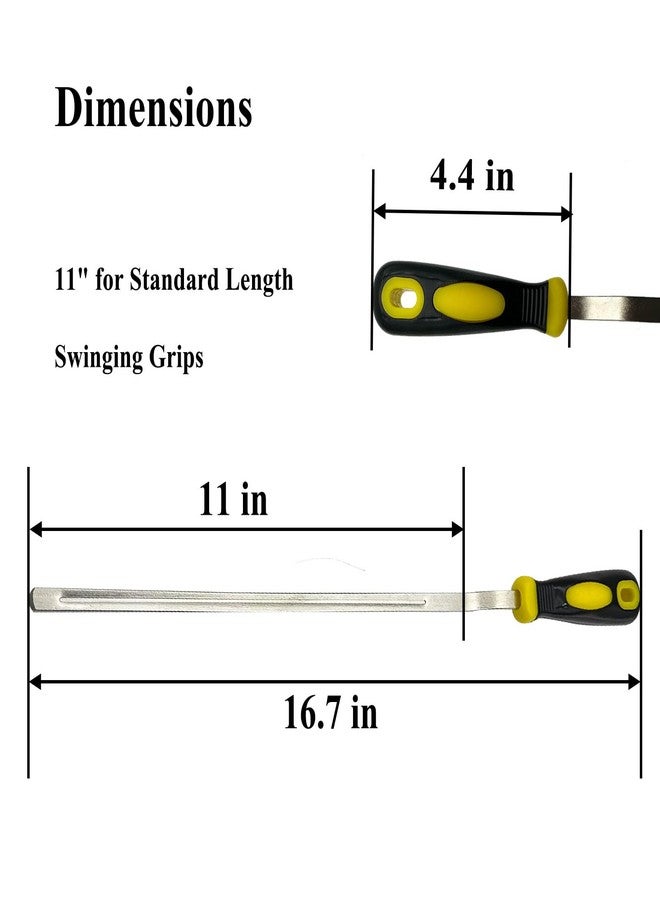 Ebrmeiwo V-Groove Golf Grip Removal Tool, 11" for Standard Length Swinging Grips, Grip Repair Tool - Image 2