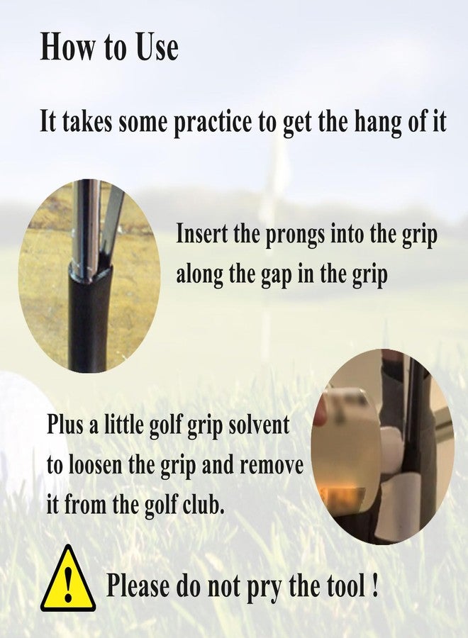 Ebrmeiwo V-Groove Golf Grip Removal Tool, 11" for Standard Length Swinging Grips, Grip Repair Tool - Image 5