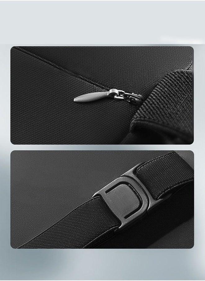 Generic Car Headrest Neck Pillow and Lumbar Support Set for Car Seats Relieve Neck and Back Pain Memory Foam Head Pillow Ergonomically Designed Car Seat Black  - Image 5