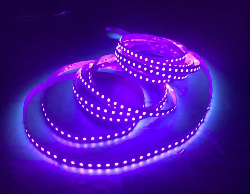 Profisher 365NM 370NM UV LED Strip 2835 Smd 120 IP20 1 M 12V 15W/M