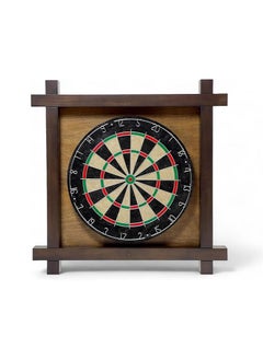 AL BADER Professional Bristle Dartboard with Official Tournament Specifications, Dart Board Set Usable Dartboard with 6 Metal Tip Darts, Classic heritage Indoor Dart Board  - Image 2