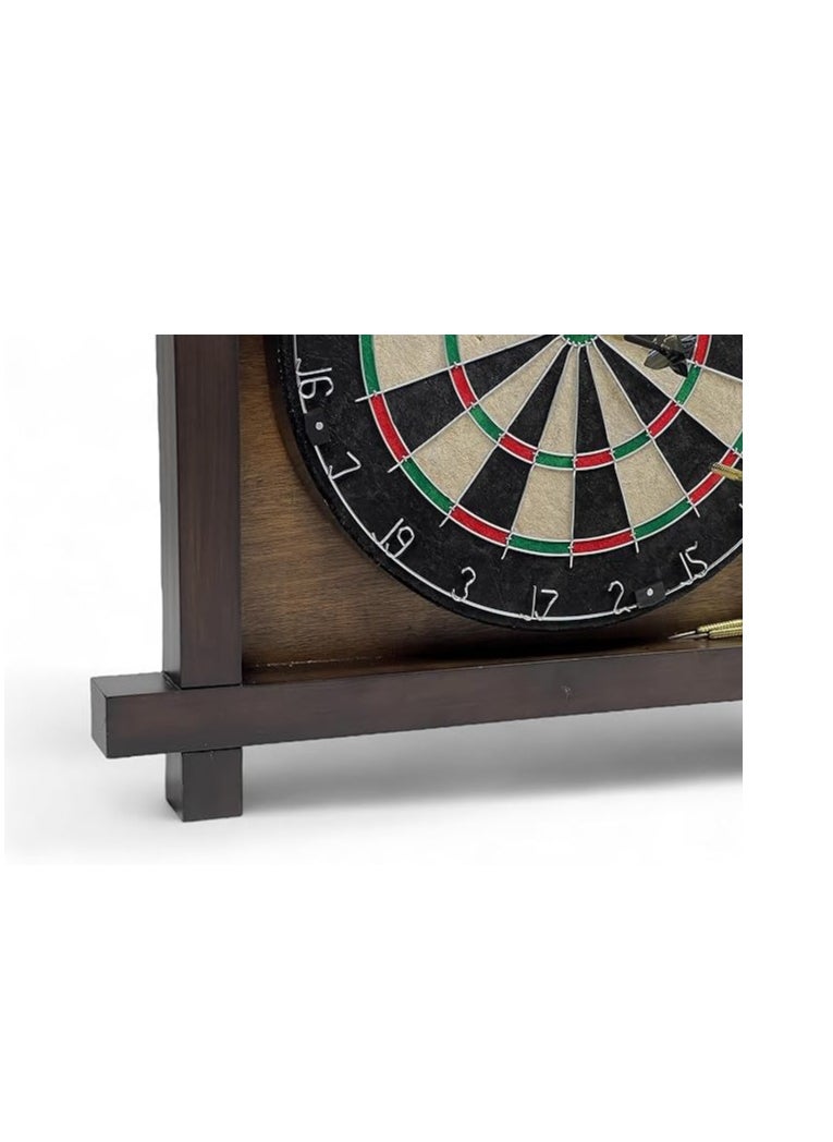 AL BADER - Professional Bristle Dartboard with Official Tournament Specifications, Dart Board Set Usable Dartboard with 6 Metal Tip Darts, Classic heritage Indoor Dart Board - Image 1
