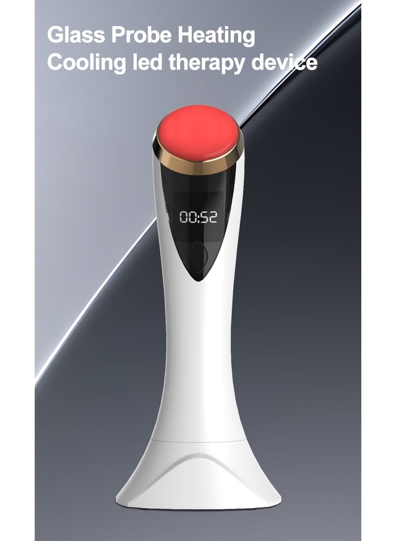 Hot And Cold Red And Blue Glass Head Beauty Instrument - Image 2