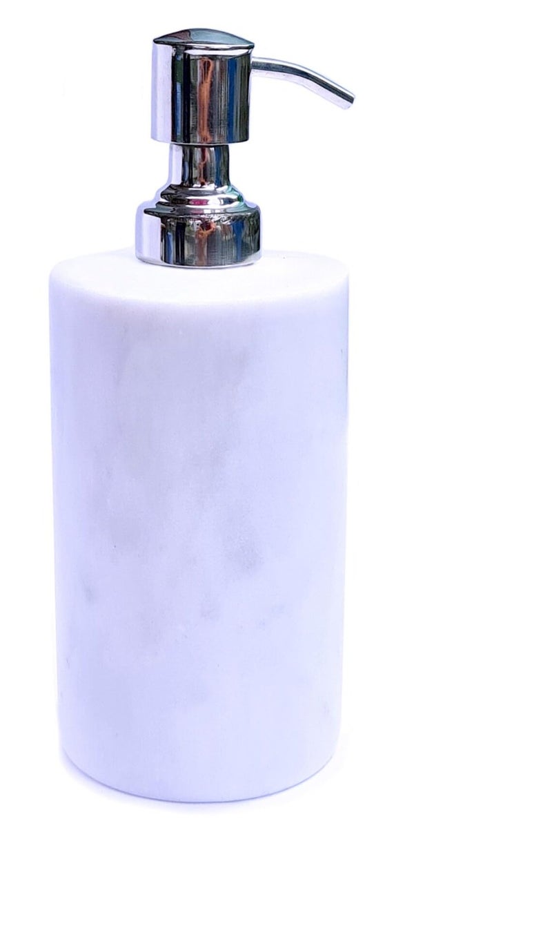 Patharwala Marble Durable Handwash Soap Dispenser for Bathroom Accessories Bath Set Made by 100% Natural Marble Stone - Image 1