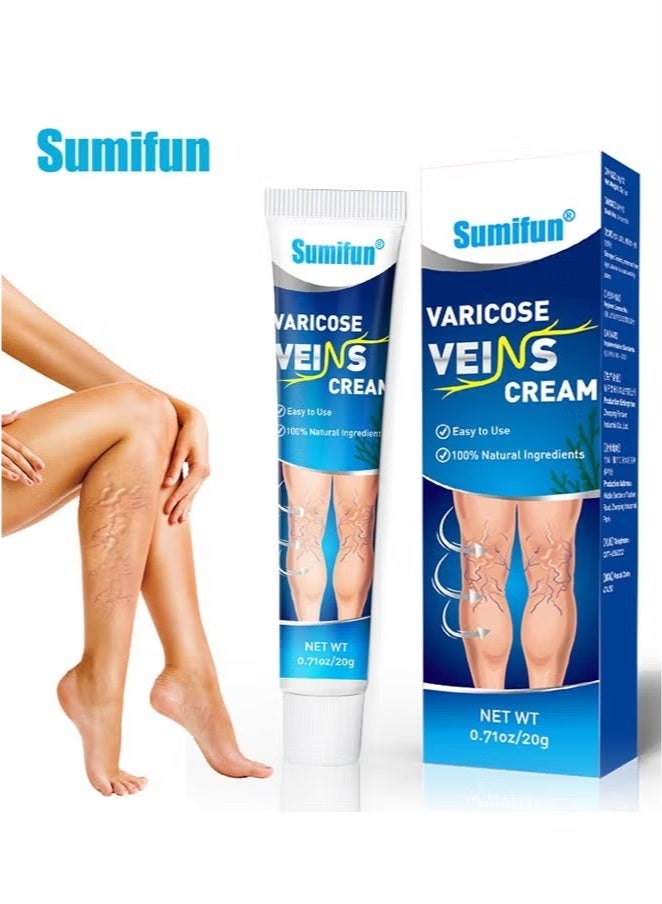 Sumifun Varicose Vein Cream For Legs, Improves Blood Circulation, Reduces Spider Veins And Heaviness, Improve Blood Circulation, Tired And Heavy Legs, 20G - Image 4