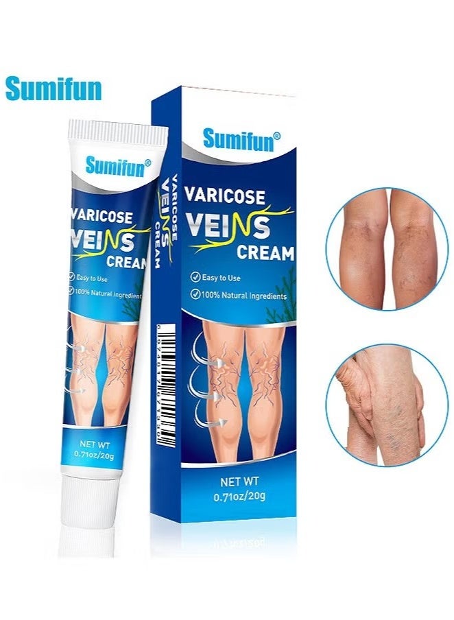 Sumifun Varicose Vein Cream For Legs, Improves Blood Circulation, Reduces Spider Veins And Heaviness, Improve Blood Circulation, Tired And Heavy Legs, 20G - Image 5