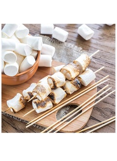 PAMEER 100 Pieces 12-inch Natural Bamboo Barbecue Skewers, Bamboo Skewer Sticks, Natural Wood Skewers, Bamboo Shish Kabob / Kebab Skewer Wood Sticks for BBQ appetizers Corn Dogs Fruit Cocktail Kabob Grilling  - Image 2