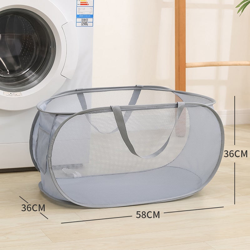 Dirty Clothes Basket Clothes Dirty Clothes Storage Basket Household Laundry Foldable Dirty Clothes Basket Bathroom Clothes Basket - Image 1