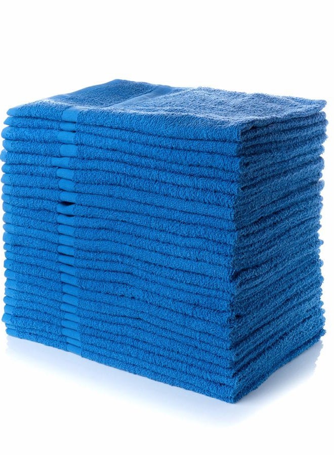 Simpli-Magic Cotton Hand Towels, 12 Piece, 16” x 27”, Blue (Pack of 12, 144 Count Total)  - Image 2