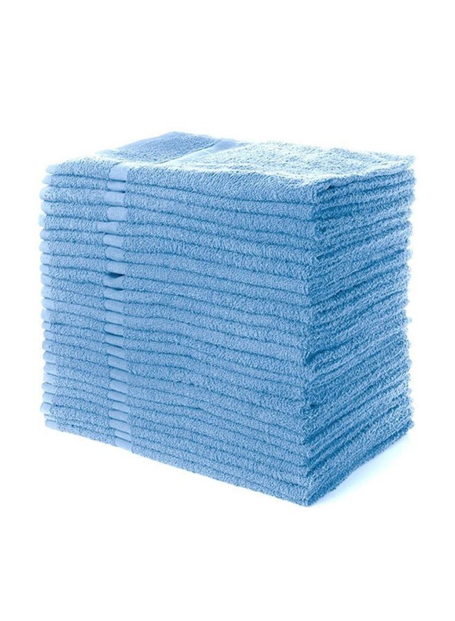 Simpli-Magic Cotton Hand Towels, 12 Piece, 16” x 27”, Blue (Pack of 12, 144 Count Total)  - Image 1