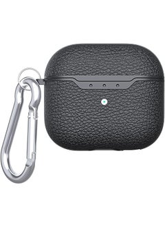For Airpods 4Th Generation Case Compatible With Airpods 4 Gen 2024 Premium Faux Pu Leather Drop Protection Cover With Keychain