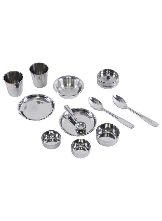 ستوريو مجموعة أدوات مطبخ منزلية الصنع من ستوريو، أدوات لعب صغيرة لطيفة غير سامة، مجموعة هندية للبنات من عمر 3 سنوات فما فوق، بدون حواف حادة، 12 قطعة، متعددة الألوان - Image 3