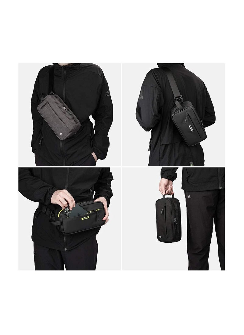 SYOSI - Bike Handlebar Bag, Multifunctional Waterproof Mountain Crossbar Front Bag Road Basket Bicycle Frame Waist Shoulder Professional Cycling Accessories - Image 1