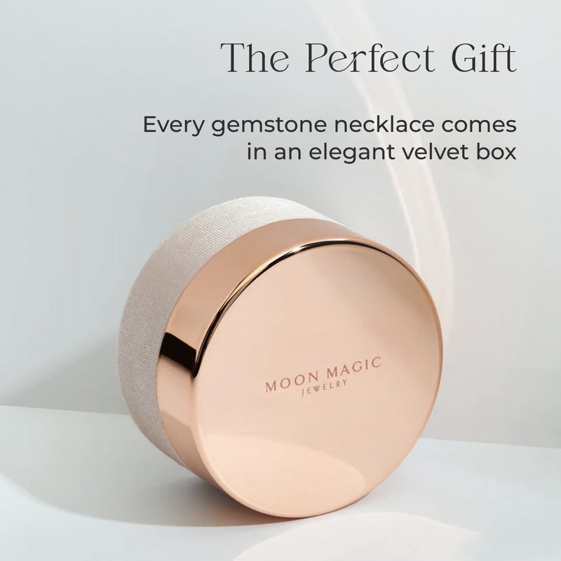 Moon Magic Moonstone Necklace - Taurus Zodiac Constellation / 925 Sterling Silver - 18k Rose Gold - Yellow Gold Rainbow Moonstone Necklaces for Women/Authentic Rainbow Crystal Jewelry - Image 4