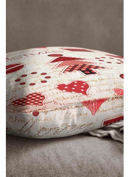 Cango Home Velvet Babyface Red Christmas Themed Digital Printed Throw Pillow Case - CGH307  - Image 2