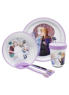 STOR 5-Piece Premium Bicolor Frozen Dinnerware Set Multicolour 260 ml  - Image 2