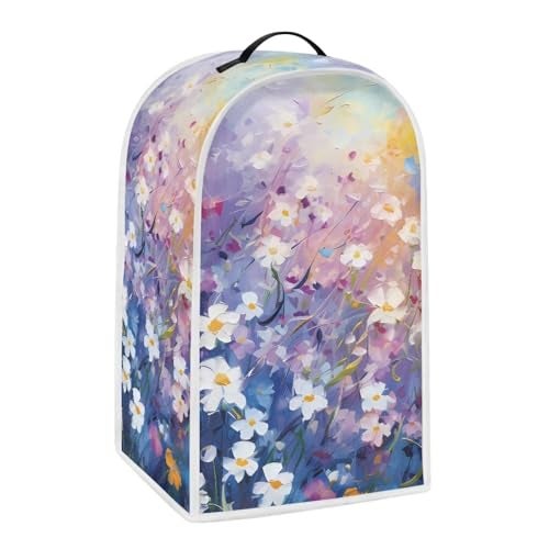 CREAMIC Daisy Print Blender Appliance Cover Washable Food Processor Covers Stand Mixer Appliance Cover Kitchen Appliance Cover Kitchen Appliance Cover for Stain - Image 1