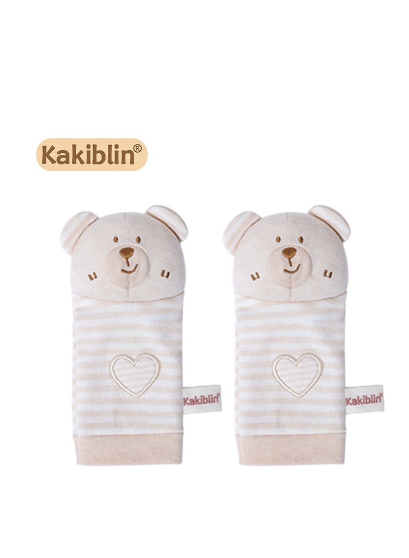 KAKIBLIN 1 Pair Of Baby Organic Cotton Socks Rattles - Image 1