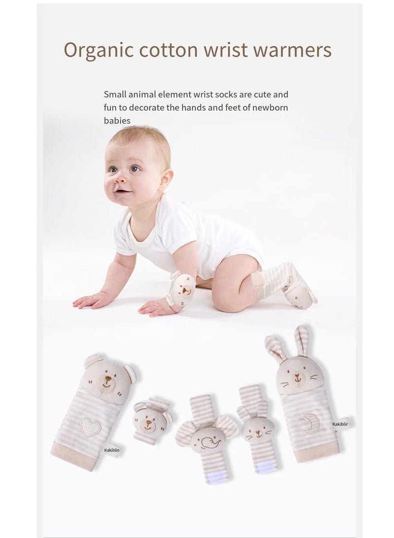 KAKIBLIN 1 Pair Of Baby Organic Cotton Socks Rattles - Image 3