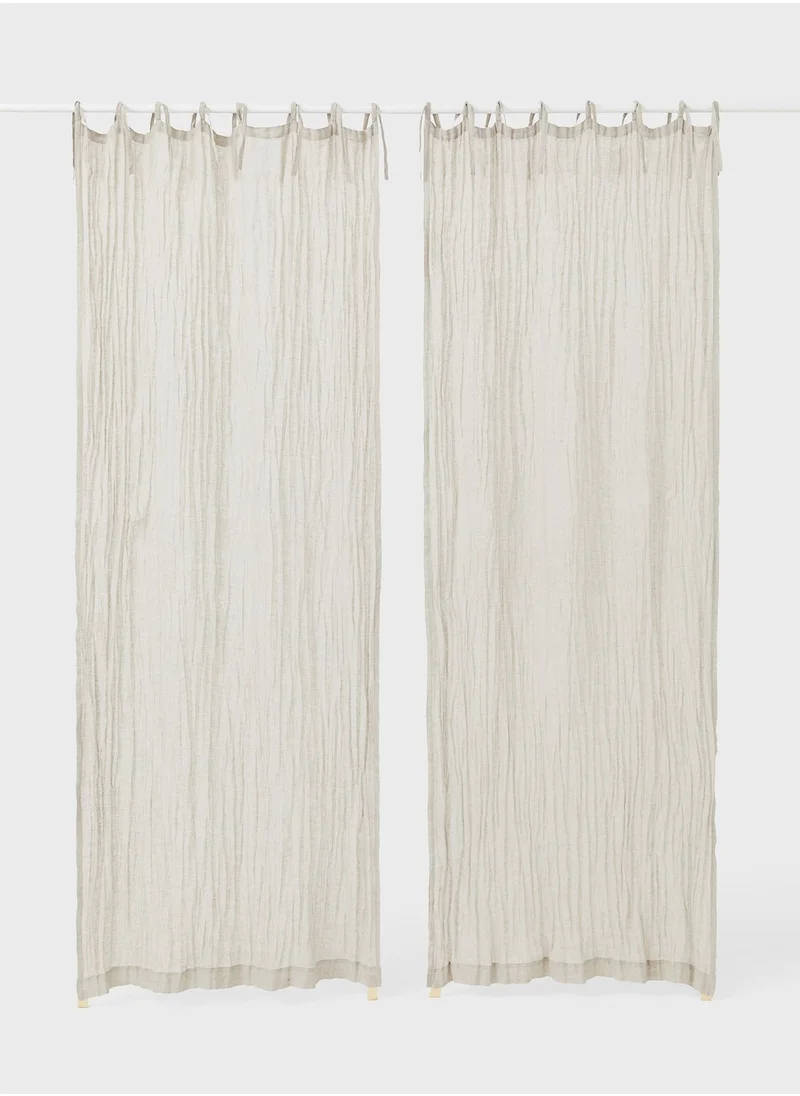 اتش اند ام 2-Pack Linen Curtain Lengths