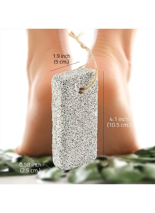 JAIRESTONE Pumice Stone - Callus Remover and Foot Stone Scrubber - Exfoliating Foot Stone Pumice Rock for Hard, Dry and Dead Skin on Heels, Body, Feet (Pack of 2) (White)  - Image 5