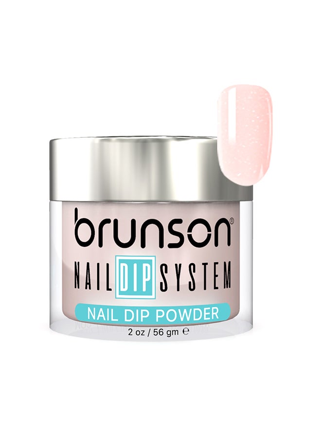 brunson Nail Dip Powder Dip And Buff System Color 56gm, French Nail Art Starter Manicure Salon DIY At Home Odor Free And Long Lasting No Needed Nail Lamp Curing BDK005