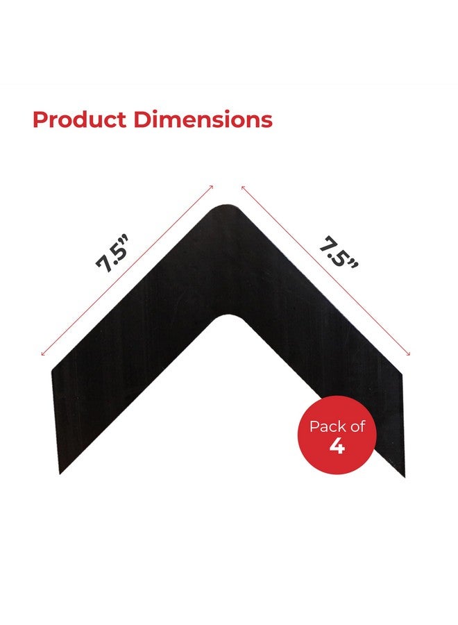 iPrimio NeverCurl Best V Shape Design Rug Corner Gripper to Instantly Stops Corner Curling - Safe for Wood Floors - For Indoor & Outdoor Rugs - Carpet / Rug Tape - Not An Anti-Slip Pad - Rug Grip - Image 3