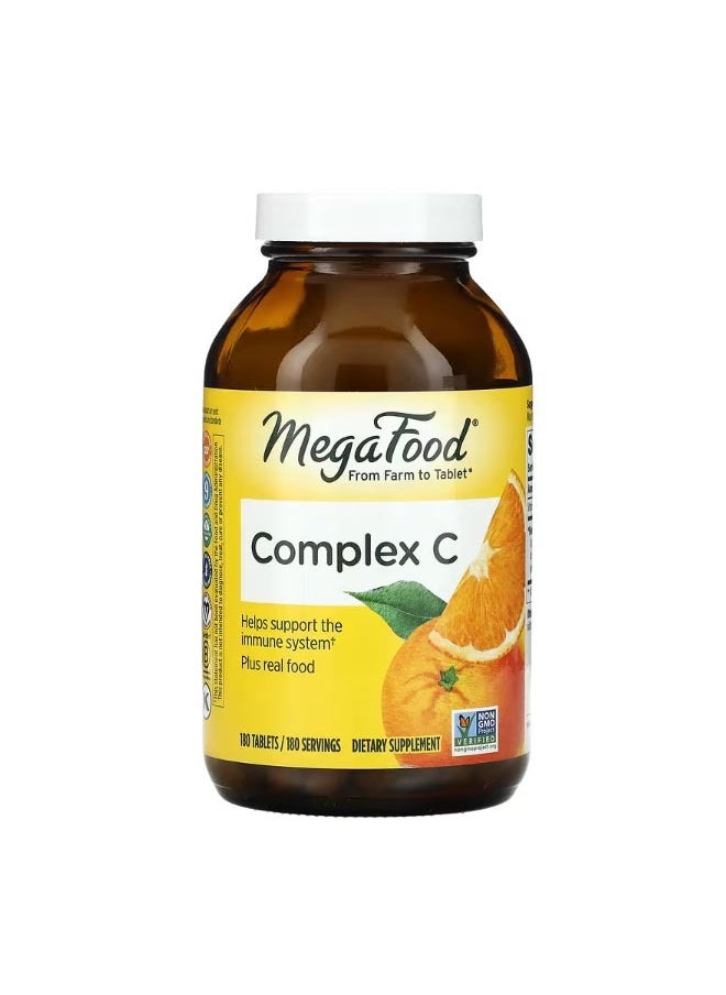 MegaFood Complex C 180 Tablets  - Image 1