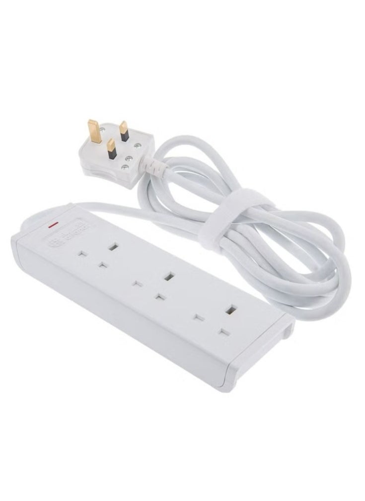 AL FANAR 3 Sockets 3meter Cord Extension 13A White  - Image 4