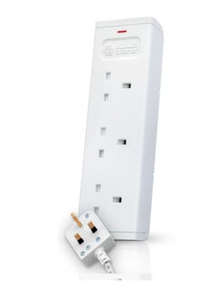 3 Sockets 3meter Cord Extension 13A White - view 5
