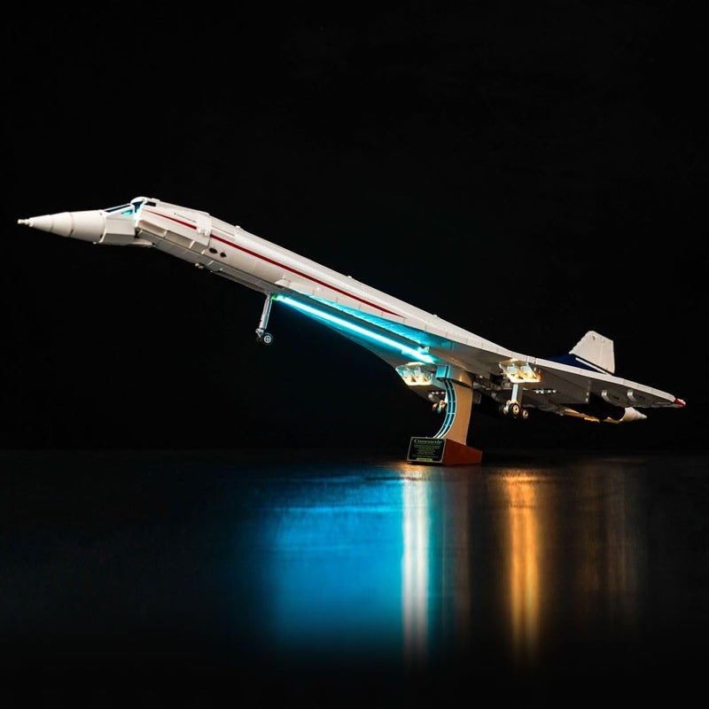 Hilighting Upgraded Led Light Kit for Lego Airbus Concorde Building Set Compatible with Lego 10318 Model Gift Idea for Adults Adult Builders and Fans Model Not Included - Image 2