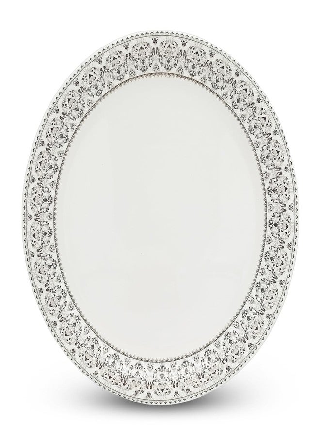 سوبروير | ميلامين نقي | طقم أطباق عشاء - رمادي مانيلا 11 بوصة (6 قطع) | مقاوم للبقع، بلمسة نهائية مزججة - Image 2