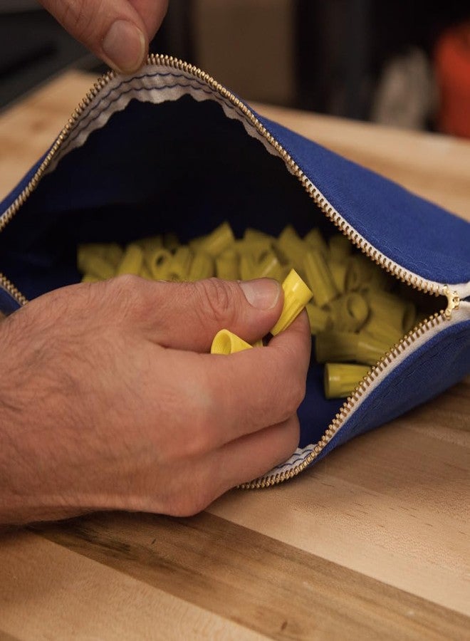 Klein Tools 80056 Tool Bag Storage Kit, 1680d Stand-Up and Canvas Zipper Pouches, Assorted Colors, 6-Piece - Image 4