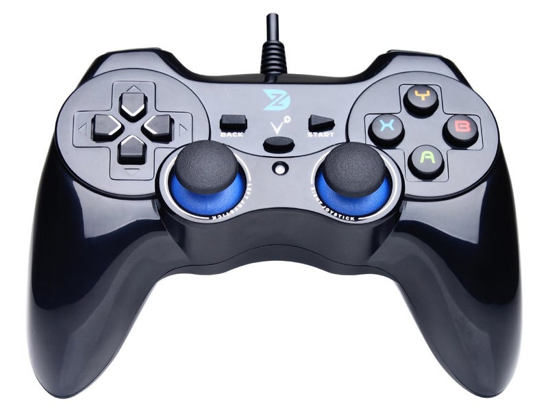 ZD-V+ USB Wired Gaming Controller Gamepad For PC/Laptop Computer(Windows XP/7/8/10/11) & PS3 & Android & Steam - [Black] - Image 1