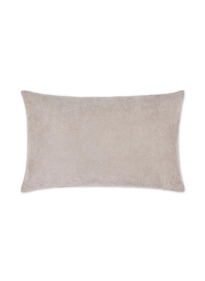 Coincasa Jacquard Velvet Cushion 35x55 cm Geometric Design with Filling