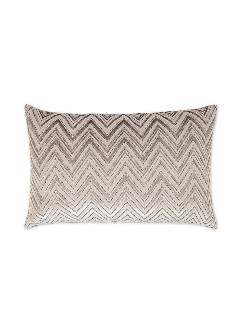 Coincasa Jacquard Velvet Cushion 35x55 cm Geometric Design with Filling