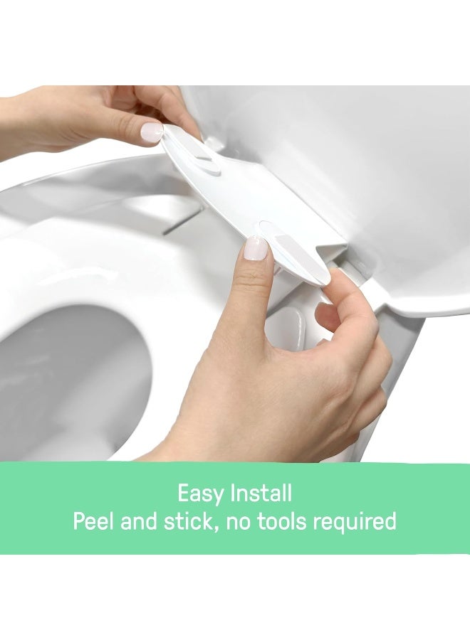 Ingenuity: ity من Ingenuity مقعد المرحاض القابل للطي والجلوس 2 حزمة (أبيض) - Image 2