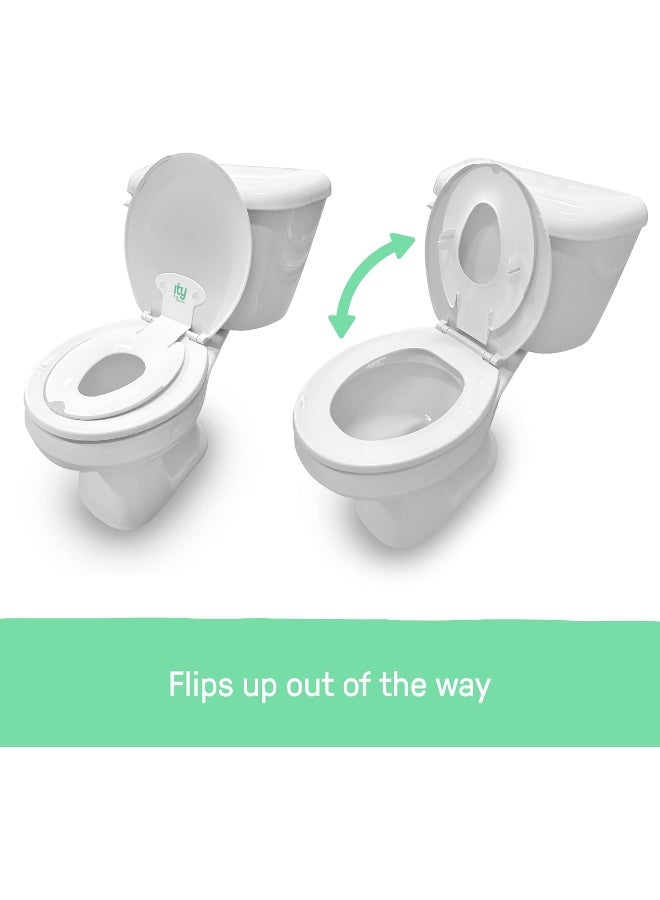 Ingenuity: ity من Ingenuity مقعد المرحاض القابل للطي والجلوس 2 حزمة (أبيض) - Image 3