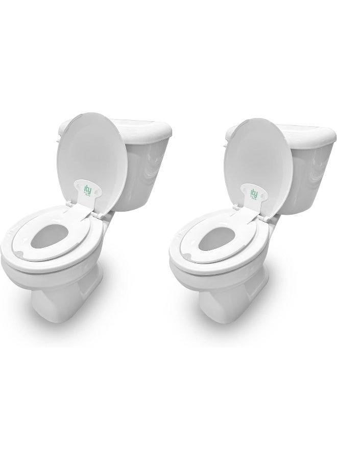 Ingenuity: ity من Ingenuity مقعد المرحاض القابل للطي والجلوس 2 حزمة (أبيض) - Image 1