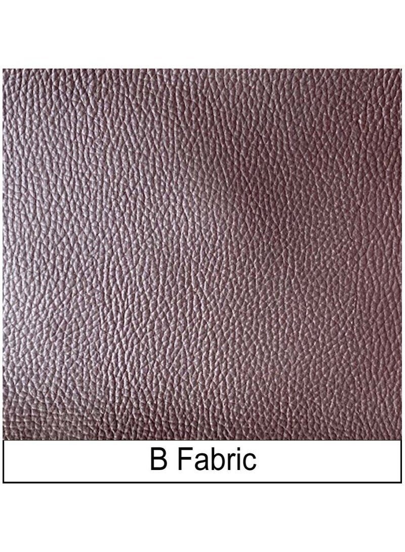 Fluffy Premium Leather Fabric Classic Brown Bean Bag XXXL - Image 5