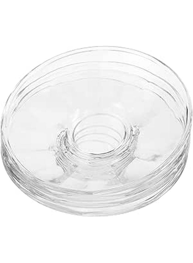 Small Glass Serving Plates 4 Pieces for Fruit Snack Appetizer Dessert Dishes - Image 1