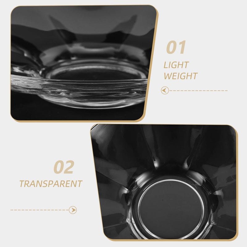 Small Glass Serving Plates 4 Pieces for Fruit Snack Appetizer Dessert Dishes - Image 4